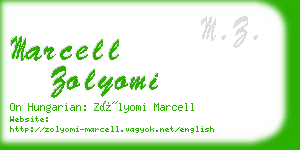 marcell zolyomi business card